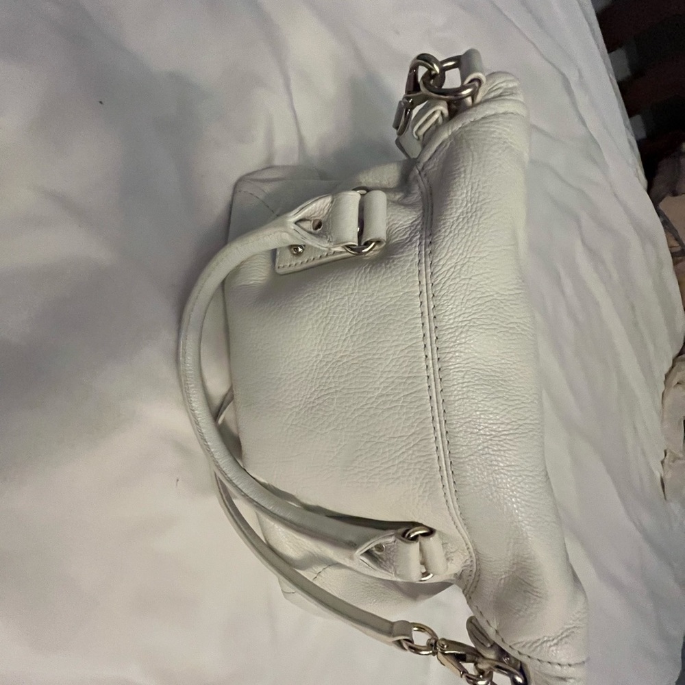 Kate Spade fold over white leather purse - Picture 2 of 12